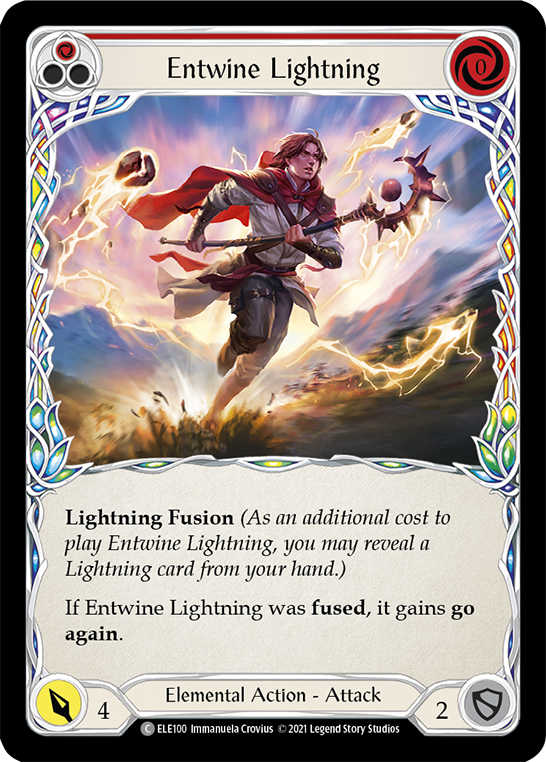Entwine Lightning (Red) [ELE100] (Tales of Aria)  1st Edition Normal | Good Games Adelaide SA