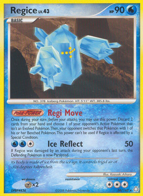 Regice (36/146) [Diamond & Pearl: Legends Awakened] | Good Games Adelaide SA
