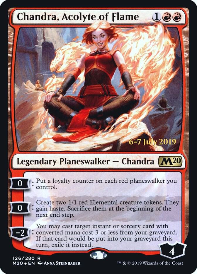 Chandra Acolyte of Flame 126 (Prerelease Cards)  - Foil | Good Games Adelaide SA