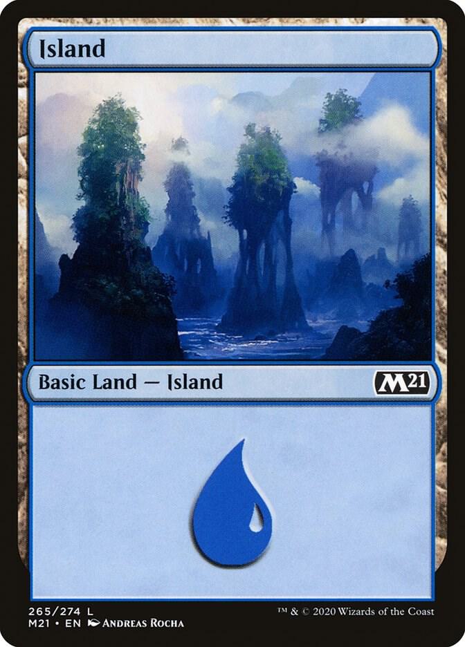 Island 265 (Core Set 2021)  - Foil | Good Games Adelaide SA