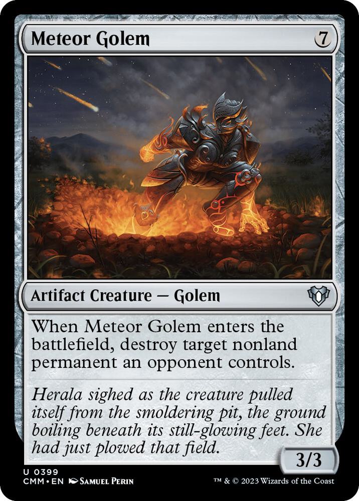 Meteor Golem 399 (Commander Masters)  - Foil | Good Games Adelaide SA