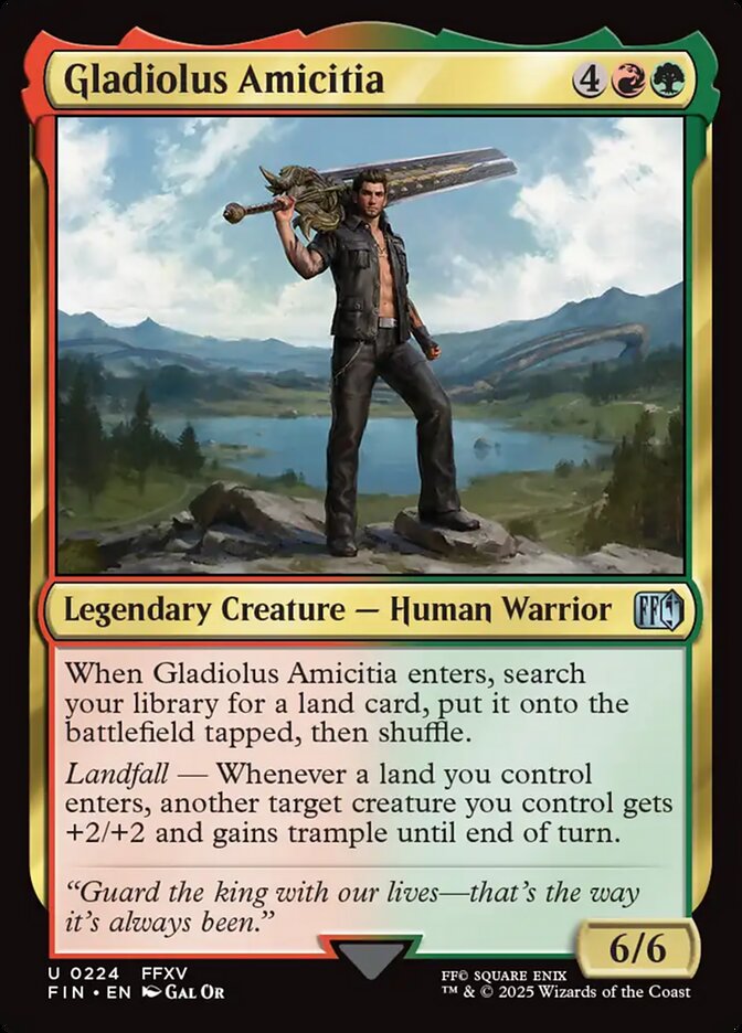 Gladiolus Amicitia 224 (FINAL FANTASY)  - Foil | Good Games Adelaide SA