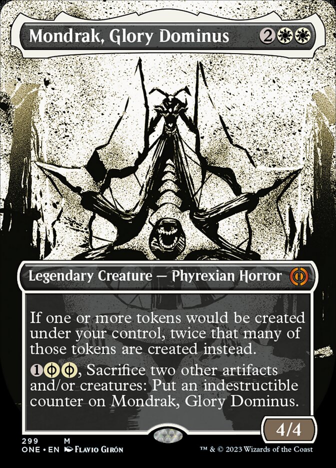 Mondrak, Glory Dominus (Borderless Ichor) [Phyrexia: All Will Be One] | Good Games Adelaide SA