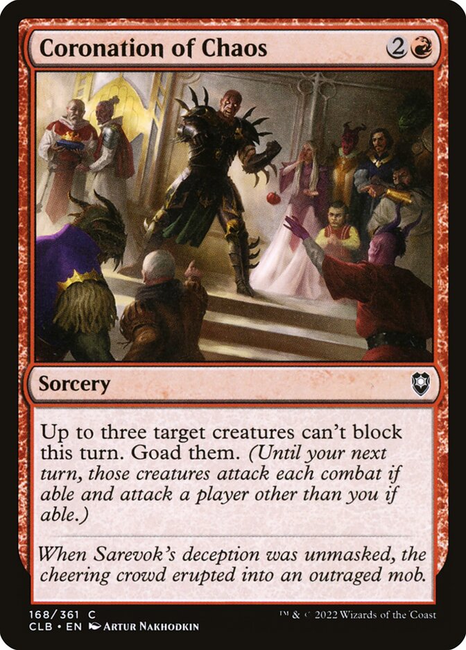 Coronation of Chaos 168 (Commander Legends: Battle for Baldur's Gate)  | Good Games Adelaide SA