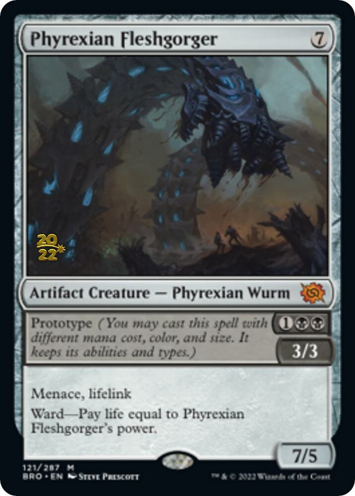 Phyrexian Fleshgorger 121 (Prerelease Cards)  - Foil | Good Games Adelaide SA