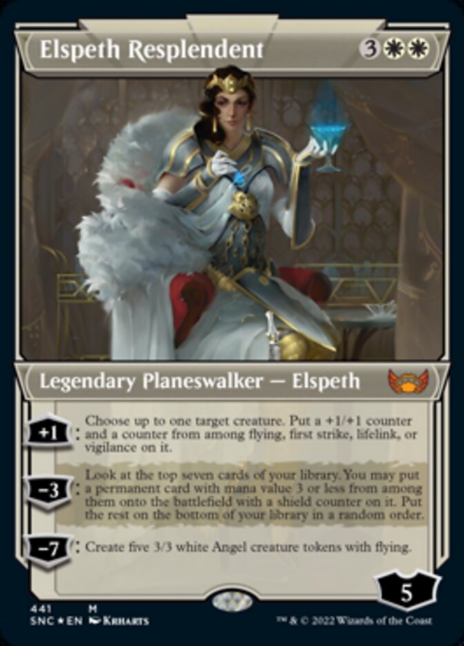 Elspeth Resplendent (Showcase Art Deco Foil Etched) [Streets of New Capenna] | Good Games Adelaide SA
