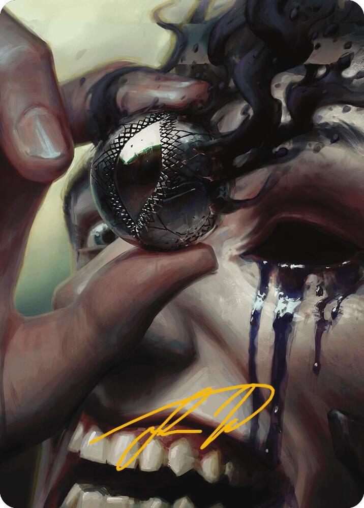 Jet Medallion Art Card Gold Stamped Signature 42 (Art Series: Modern Horizons 3)  | Good Games Adelaide SA