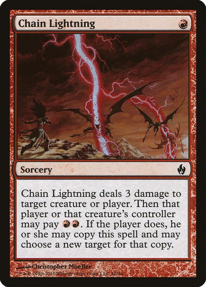 Chain Lightning 16 (Premium Deck Series: Fire and Lightning)  - Foil | Good Games Adelaide SA