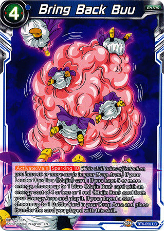 Bring Back Buu [BT6-050] | Good Games Adelaide SA