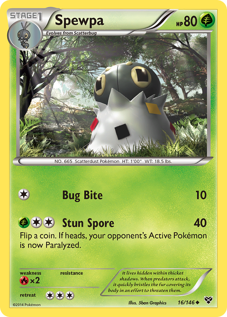 Spewpa (16/146) [XY: Base Set] | Good Games Adelaide SA