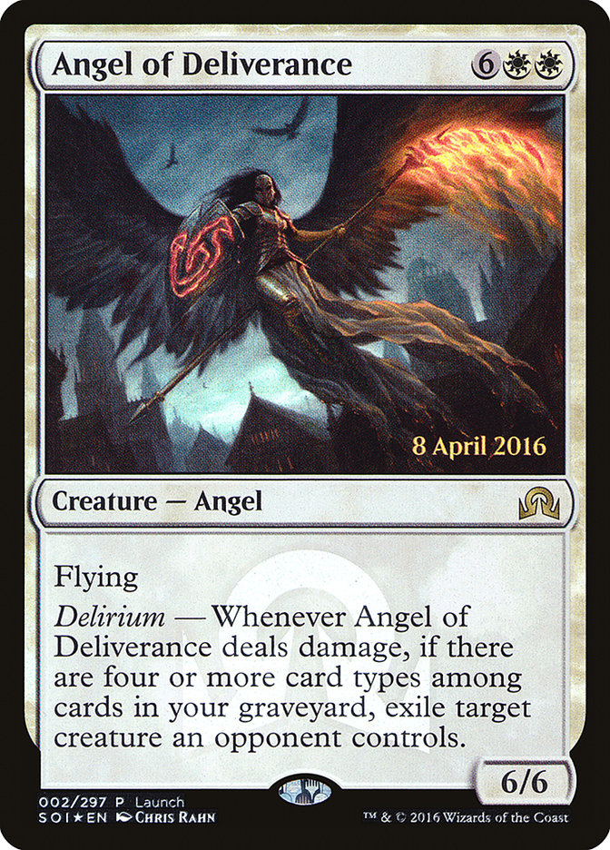 Angel of Deliverance [Shadows over Innistrad Promos] | Good Games Adelaide SA