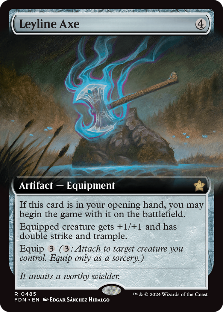 Leyline Axe (Extended Art) [Foundations] | Good Games Adelaide SA