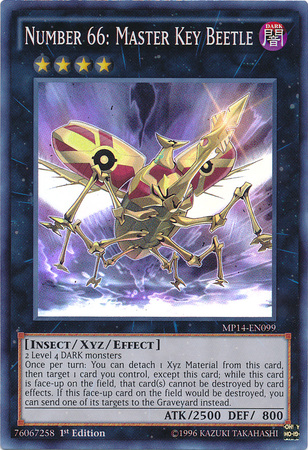 Number 66: Master Key Beetle [MP14-EN099] Super Rare | Good Games Adelaide SA