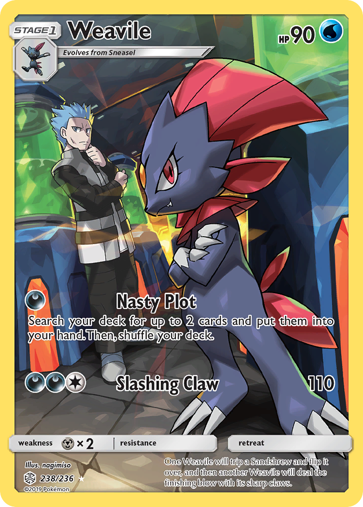 Weavile (238/236) [Sun & Moon: Cosmic Eclipse] | Good Games Adelaide SA