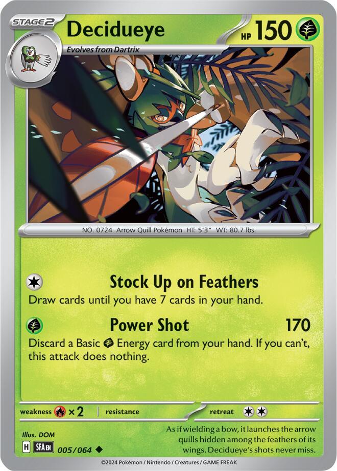 Decidueye 005/064 (SV: Shrouded Fable)  | Good Games Adelaide SA