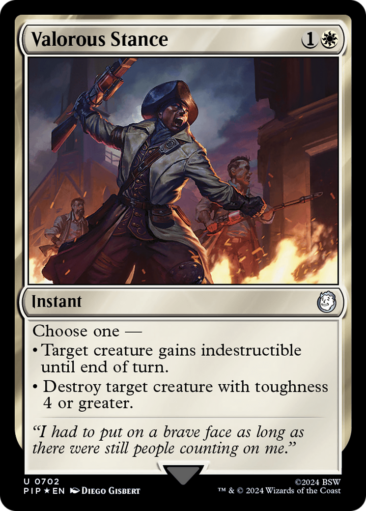 Valorous Stance (Surge Foil) [Fallout] | Good Games Adelaide SA