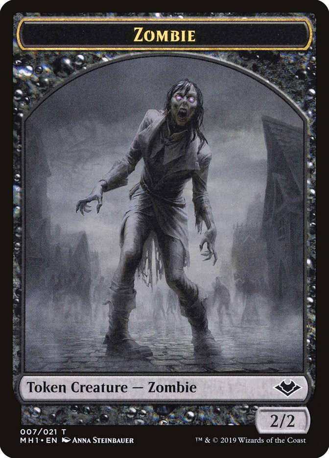 Marit Lage // Zombie Double-Sided Token [Modern Horizons Tokens] | Good Games Adelaide SA
