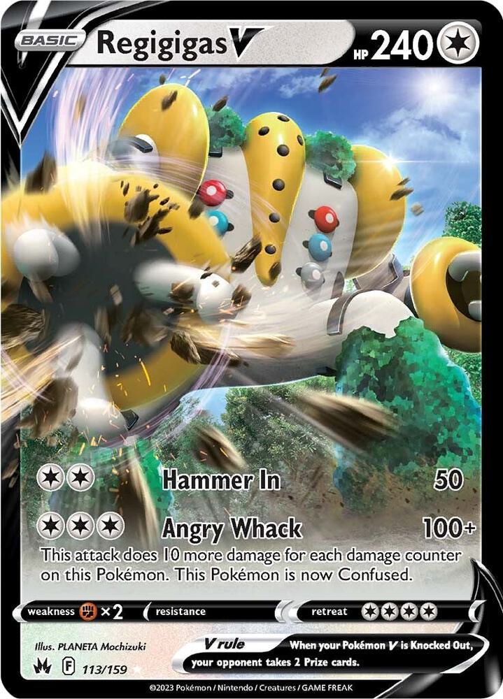 Regigigas V 113/159 (Crown Zenith)  - Holofoil | Good Games Adelaide SA