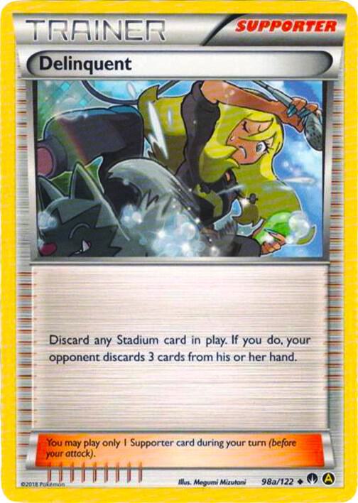 Delinquent 098a/122 (Alternate Art Promos)  - Holofoil | Good Games Adelaide SA