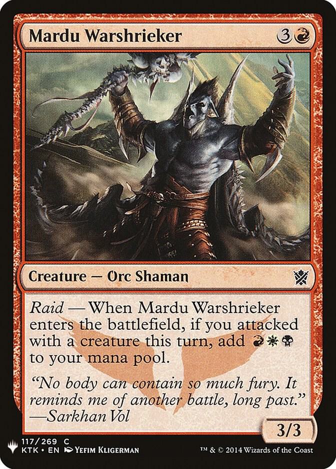 Mardu Warshrieker 117 (The List Reprints)  | Good Games Adelaide SA