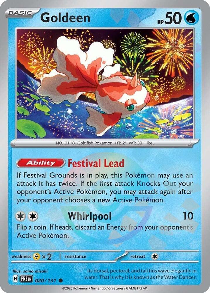 Goldeen Poke Ball Pattern 020/131 (SV: Prismatic Evolutions)  - Poke Ball Holofoil | Good Games Adelaide SA
