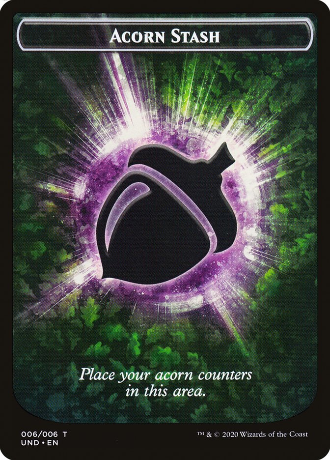 Giant Teddy Bear // Acorn Stash Double-sided Token [Unsanctioned Tokens] | Good Games Adelaide SA