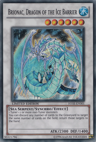 Brionac, Dragon of the Ice Barrier [H5SE-EN001] Super Rare | Good Games Adelaide SA