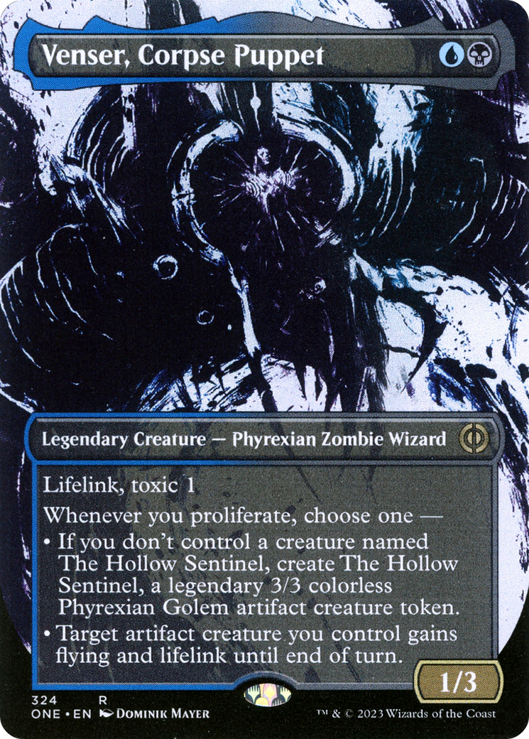 Venser, Corpse Puppet (Borderless Ichor) [Phyrexia: All Will Be One] | Good Games Adelaide SA