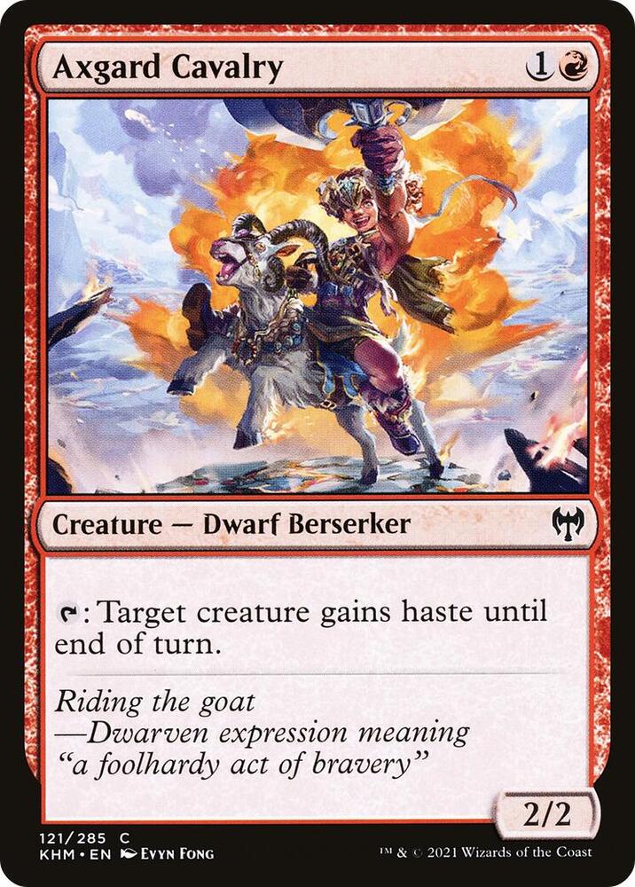 Axgard Cavalry 121 (Kaldheim)  - Foil | Good Games Adelaide SA