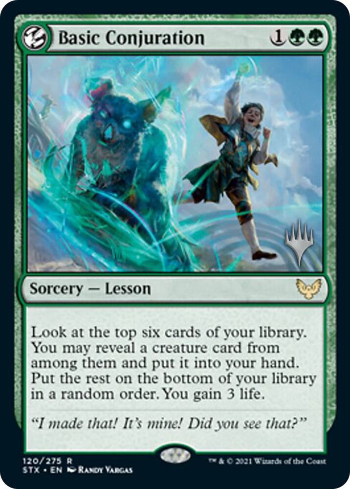Basic Conjuration 120 (Promo Pack: Strixhaven)  - Foil | Good Games Adelaide SA