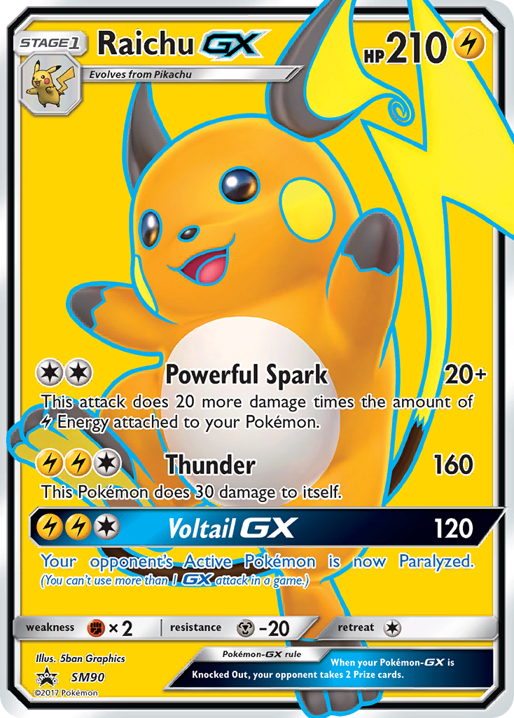 Raichu GX (SM90) [Sun & Moon: Black Star Promos] | Good Games Adelaide SA