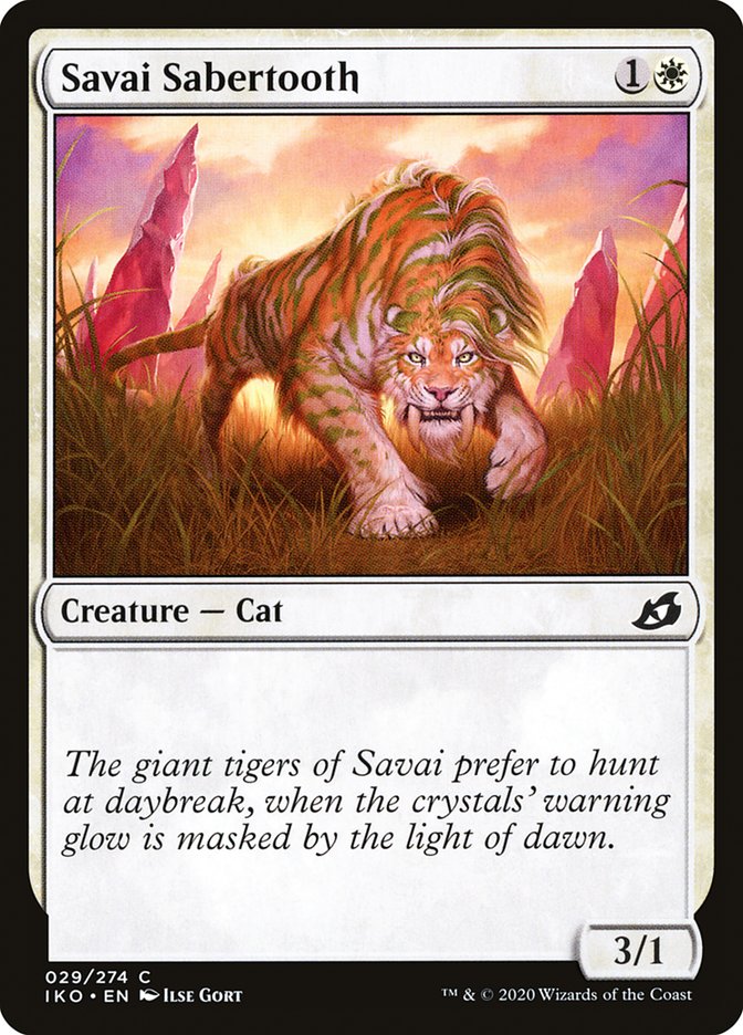 Savai Sabertooth 29 (Ikoria: Lair of Behemoths)  - Foil | Good Games Adelaide SA