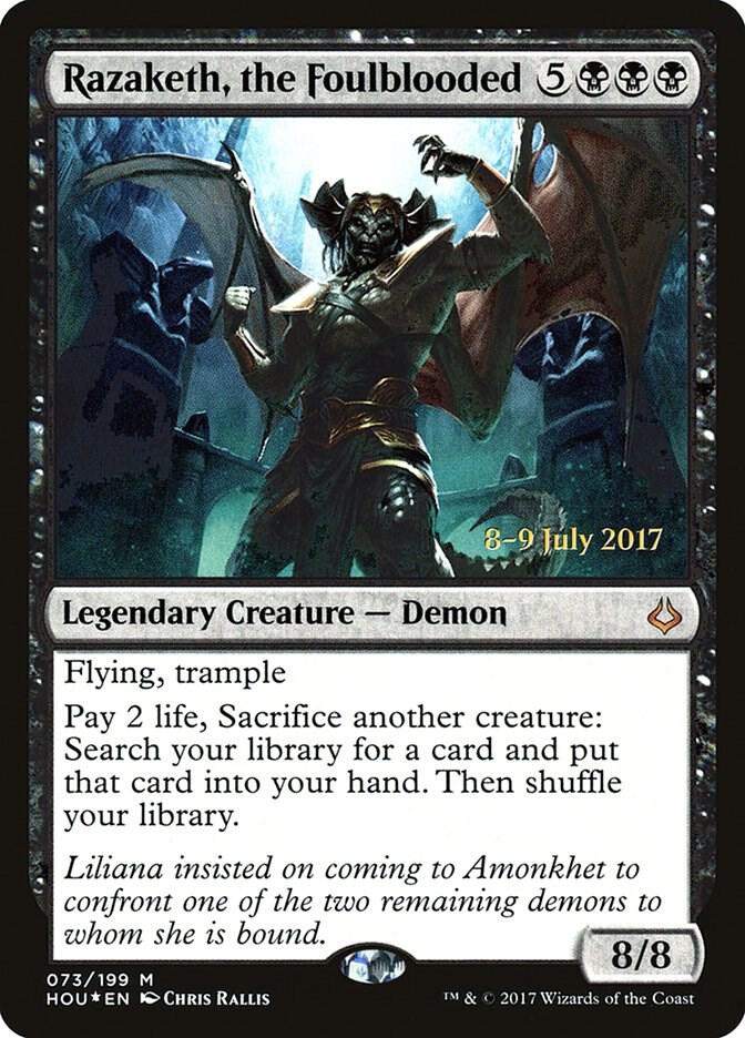 Razaketh the Foulblooded 73 (Prerelease Cards)  - Foil | Good Games Adelaide SA