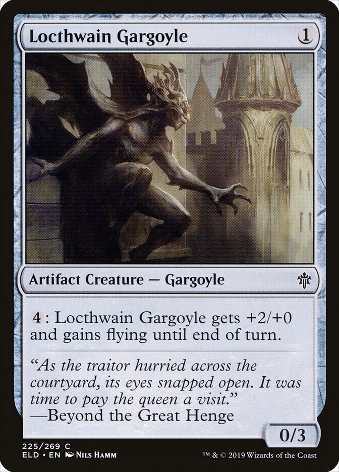 Locthwain Gargoyle 225 (Throne of Eldraine)  - Foil | Good Games Adelaide SA