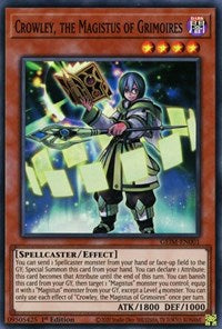 Crowley, the Magistus of Grimoires [GEIM-EN001] Super Rare | Good Games Adelaide SA