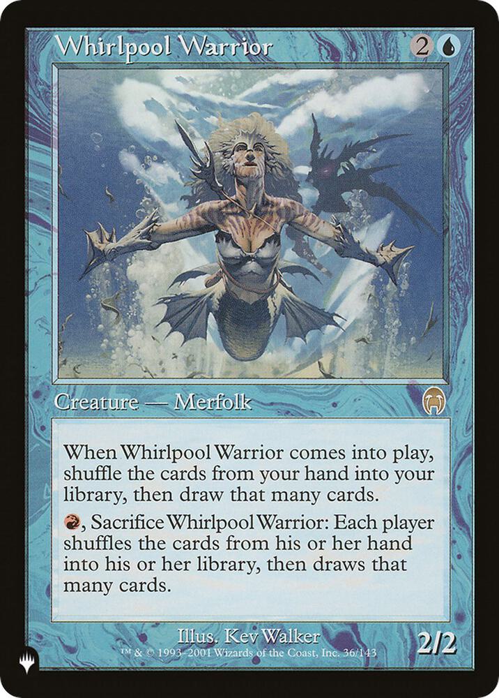 Whirlpool Warrior 36/143 (The List Reprints)  | Good Games Adelaide SA