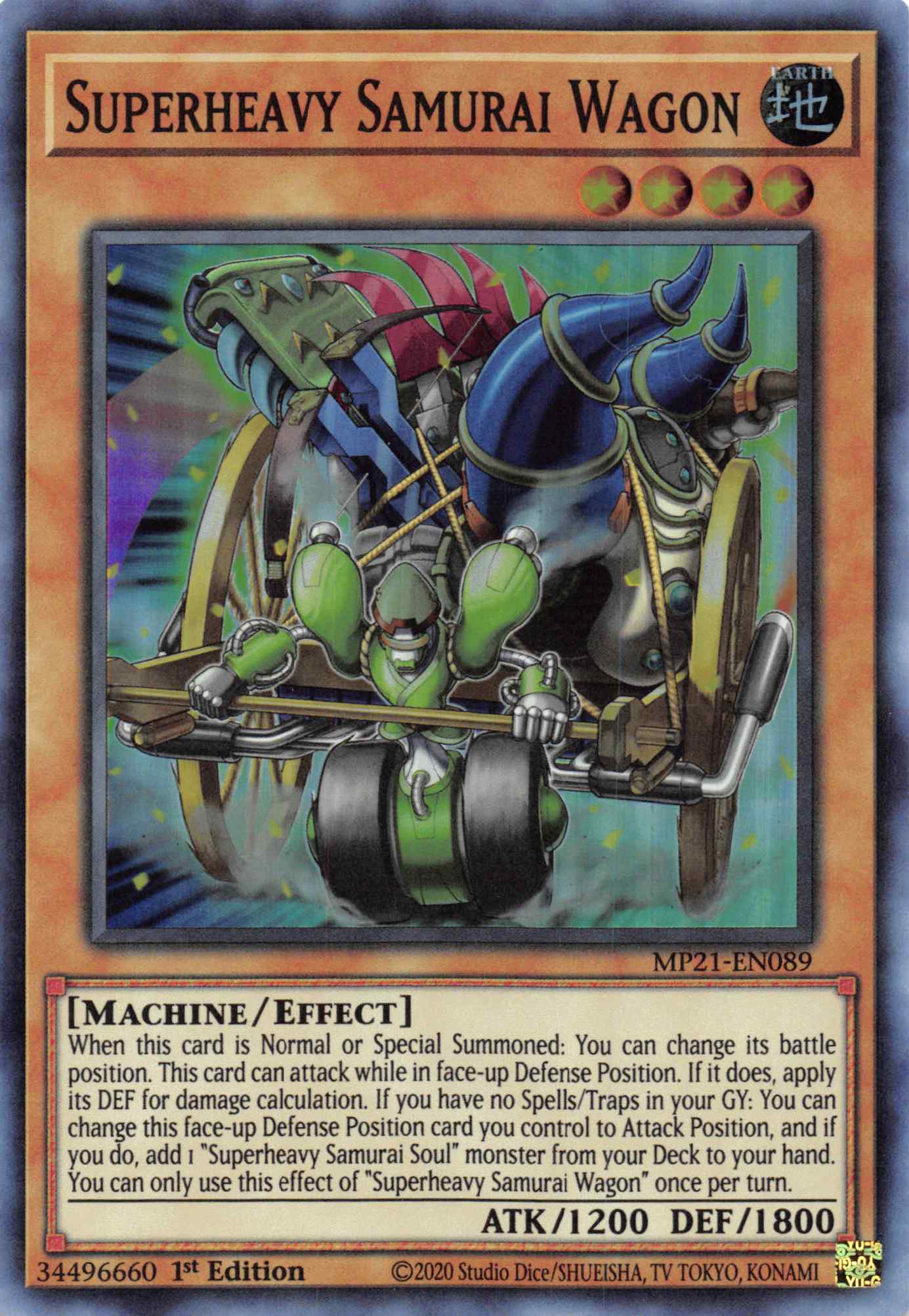 Superheavy Samurai Wagon [MP21-EN089] Super Rare | Good Games Adelaide SA
