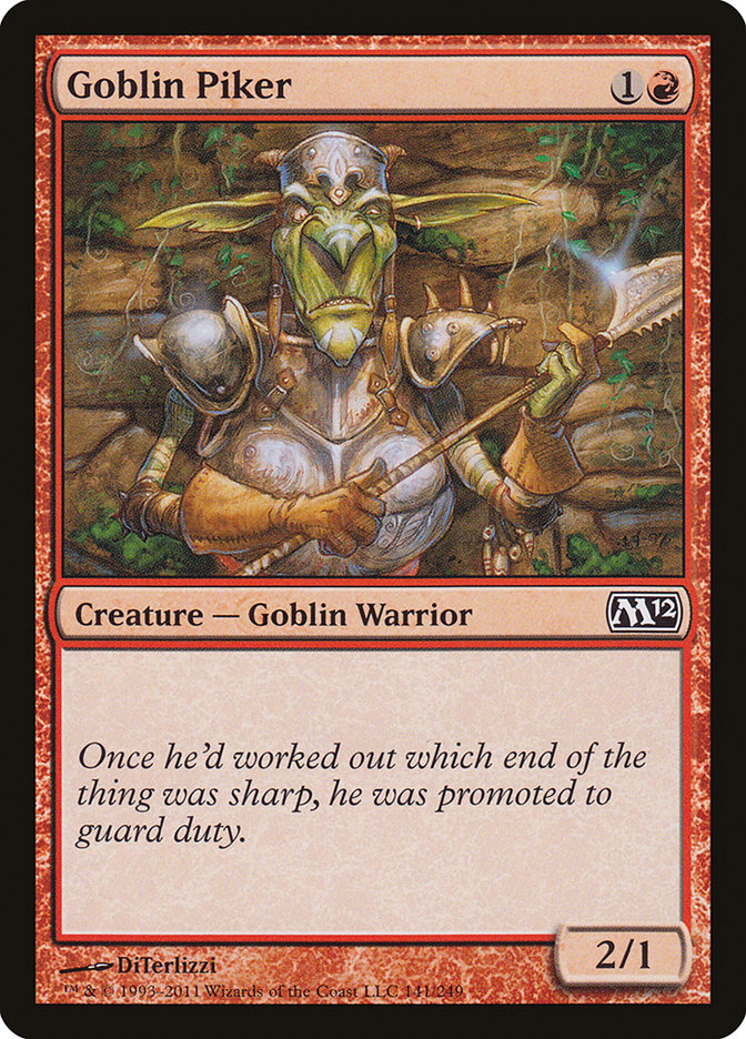 Goblin Piker 141 (Magic 2012 (M12))  | Good Games Adelaide SA