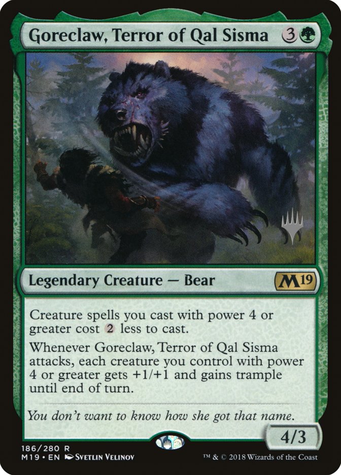 Goreclaw, Terror of Qal Sisma [Core Set 2019 Promos] | Good Games Adelaide SA