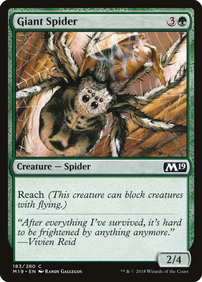 Giant Spider 183 (Core Set 2019)  - Foil | Good Games Adelaide SA
