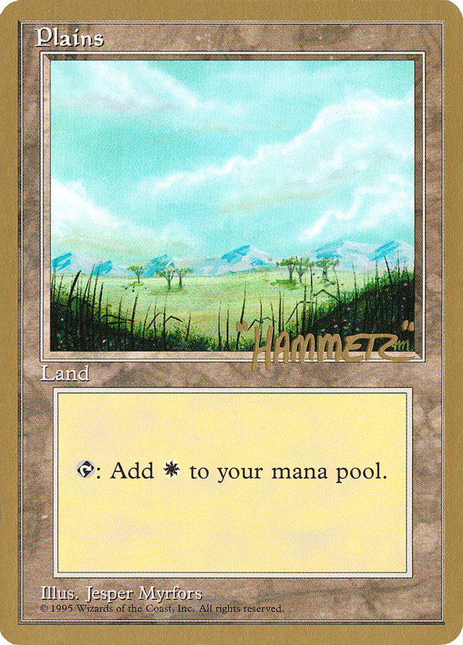 Plains (shr365) (Shawn "Hammer" Regnier) [Pro Tour Collector Set] | Good Games Adelaide SA