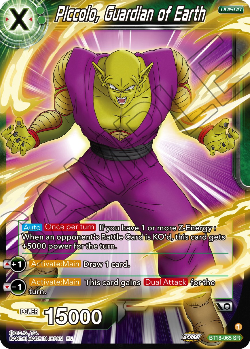 Piccolo, Guardian of Earth (BT18-065) [Dawn of the Z-Legends] | Good Games Adelaide SA