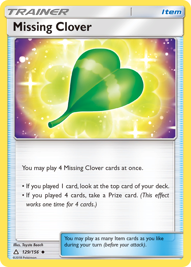 Missing Clover (129/156) [Sun & Moon: Ultra Prism] | Good Games Adelaide SA