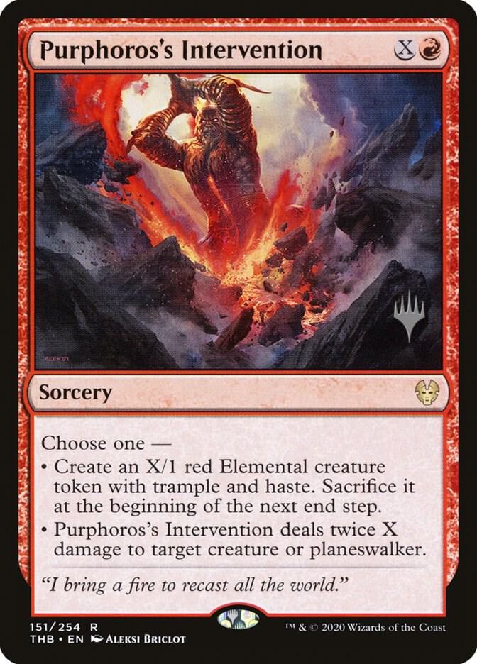 Purphoross Intervention 151 (Promo Pack: Theros Beyond Death)  - Foil | Good Games Adelaide SA
