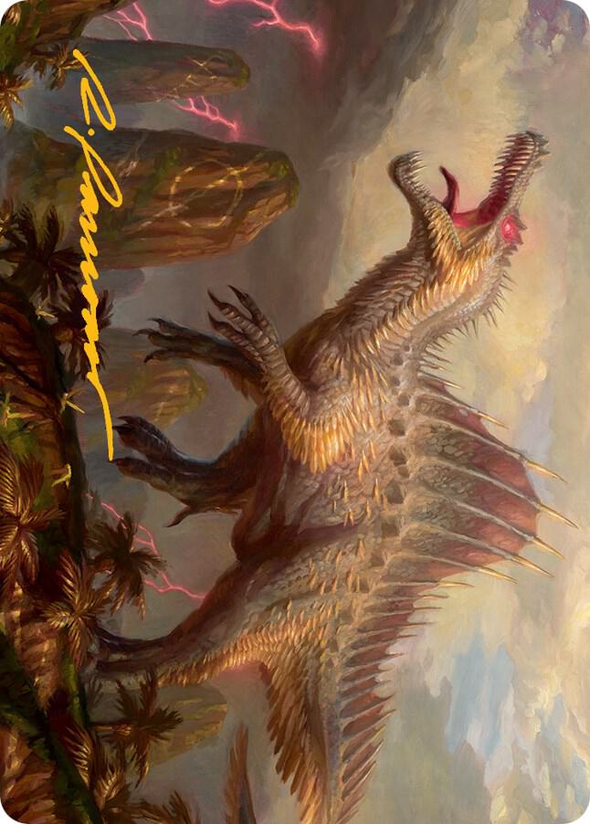 Etali Primal Conqueror Art Card Gold Stamped Signature 31 (Art Series: March of the Machine)  | Good Games Adelaide SA