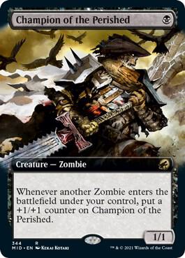Champion of the Perished Extended Art 344 (Innistrad: Midnight Hunt)  | Good Games Adelaide SA