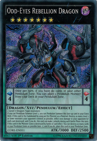Odd-Eyes Rebellion Dragon [CORE-EN051] Secret Rare | Good Games Adelaide SA