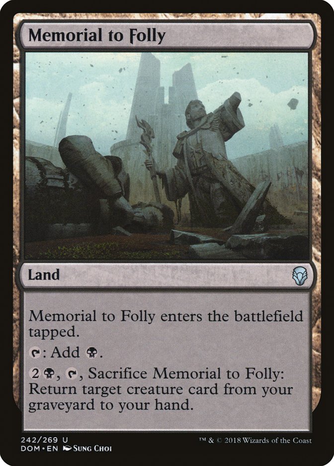 Memorial to Folly [Dominaria] | Good Games Adelaide SA