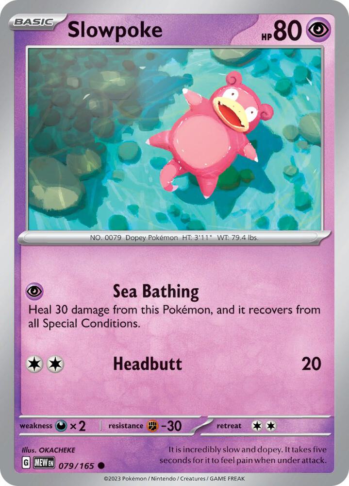 Slowpoke 079/165 (SV: Scarlet & Violet 151)  | Good Games Adelaide SA