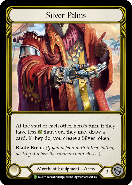 Silver Palms (Golden) [FAB077] (Promo)  Cold Foil | Good Games Adelaide SA